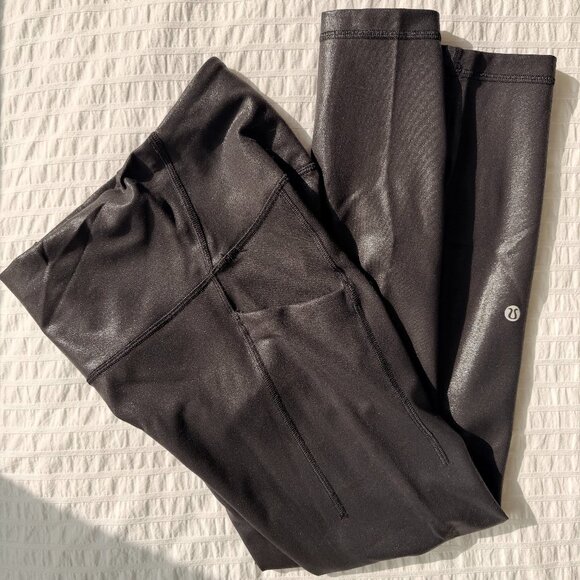 lululemon athletica High-Rise Tights in shiny black - Picture 2 of 14